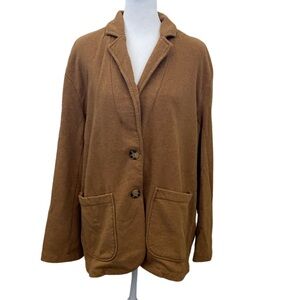 Universal Thread Women's Camel Brown Blazer. Size S. Cozy Sweatshirt Material.